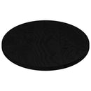 bordplade 100x50x2 cm massivt egetræ oval mørkebrun