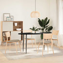 bordplade 140x60x2 cm massivt egetræ oval mørkebrun