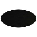 bordplade 120x60x4 cm massivt egetræ oval mørkebrun