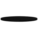 bordplade 120x60x4 cm massivt egetræ oval mørkebrun
