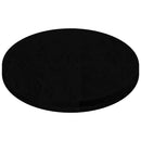 bordplade 120x60x4 cm massivt egetræ oval mørkebrun