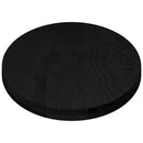 bordplade 140x60x4 cm massivt egetræ oval mørkebrun