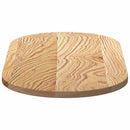 bordplade 80x40x2 cm massivt egetræ oval