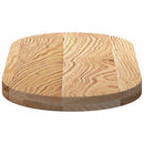 bordplade 80x40x4 cm massivt egetræ oval