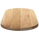 bordplade 140x60x4 cm massivt egetræ oval