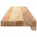 vindueskarme 2 stk ubehandlet 90x15x2 cm massivt egetræ