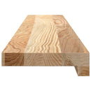 vindueskarme 2 stk ubehandlet 100x15x2 cm massivt egetræ
