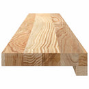 vindueskarme 2 stk ubehandlet 110x15x2 cm massivt egetræ