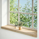 vindueskarme 2 stk ubehandlet 80x20x2 cm massivt egetræ