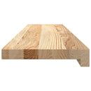 vindueskarme 2 stk ubehandlet 90x20x2 cm massivt egetræ