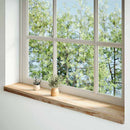 vindueskarme 2 stk ubehandlet 110x20x2 cm massivt egetræ