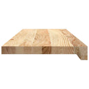 vindueskarme 2 stk ubehandlet 70x25x2 cm massivt egetræ