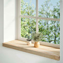 vindueskarme 2 stk ubehandlet 80x25x2 cm massivt egetræ