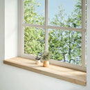 vindueskarme 2 stk ubehandlet 100x25x2 cm massivt egetræ