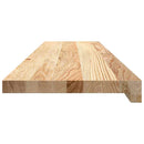 vindueskarme 2 stk ubehandlet 100x25x2 cm massivt egetræ