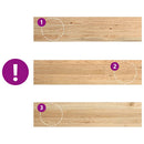 vindueskarme 2 stk ubehandlet 110x25x2 cm massivt egetræ