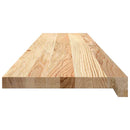 vindueskarme 2 stk ubehandlet 120x25x2 cm massivt egetræ