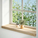 vindueskarme 2 stk ubehandlet 70x30x2 cm massivt egetræ