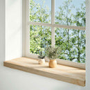 vindueskarme 2 stk ubehandlet 80x30x2 cm massivt egetræ