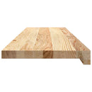 vindueskarme 2 stk ubehandlet 90x30x2 cm massivt egetræ