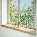 vindueskarme 2 stk ubehandlet 110x30x2 cm massivt egetræ