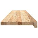 vindueskarme 2 stk ubehandlet 110x30x2 cm massivt egetræ