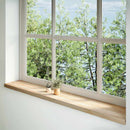 vindueskarme 2 stk ubehandlet 160x30x2 cm massivt egetræ