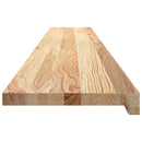 vindueskarme 2 stk ubehandlet 160x30x2 cm massivt egetræ