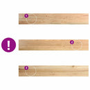 vindueskarme 2 stk ubehandlet 160x30x2 cm massivt egetræ