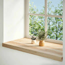 vindueskarme 2 stk ubehandlet 80x40x2 cm massivt egetræ