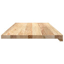 vindueskarme 2 stk ubehandlet 90x40x2 cm massivt egetræ