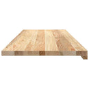 vindueskarme 2 stk ubehandlet 110x40x2 cm massivt egetræ