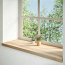 vindueskarme 2 stk ubehandlet 120x40x2 cm massivt egetræ