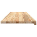 vindueskarme 2 stk ubehandlet 120x40x2 cm massivt egetræ