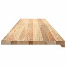 vindueskarme 2 stk ubehandlet 160x40x2 cm massivt egetræ