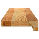 vindueskarme 2 stk lysebrun 70x15x2 cm massivt egetræ