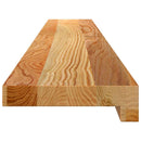 vindueskarme 2 stk lysebrun 120x15x2 cm massivt egetræ