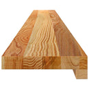 vindueskarme 2 stk lysebrun 140x15x2 cm massivt egetræ