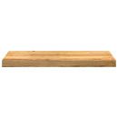 vindueskarme 2 stk lysebrun 70x25x2 cm massivt egetræ