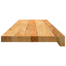 vindueskarme 2 stk lysebrun 90x25x2 cm massivt egetræ