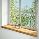 vindueskarme 2 stk lysebrun 100x25x2 cm massivt egetræ