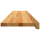 vindueskarme 2 stk lysebrun 110x25x2 cm massivt egetræ
