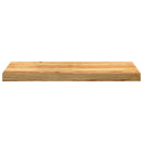 vindueskarme 2 stk lysebrun 70x30x2 cm massivt egetræ