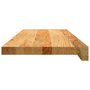 vindueskarme 2 stk lysebrun 70x30x2 cm massivt egetræ