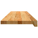 vindueskarme 2 stk lysebrun 90x30x2 cm massivt egetræ