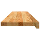 vindueskarme 2 stk lysebrun 100x30x2 cm massivt egetræ