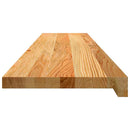 vindueskarme 2 stk lysebrun 120x30x2 cm massivt egetræ