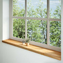 vindueskarme 2 stk lysebrun 160x30x2 cm massivt egetræ