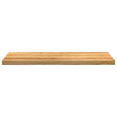 vindueskarme 2 stk lysebrun 110x40x2 cm massivt egetræ