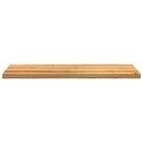 vindueskarme 2 stk lysebrun 120x40x2 cm massivt egetræ